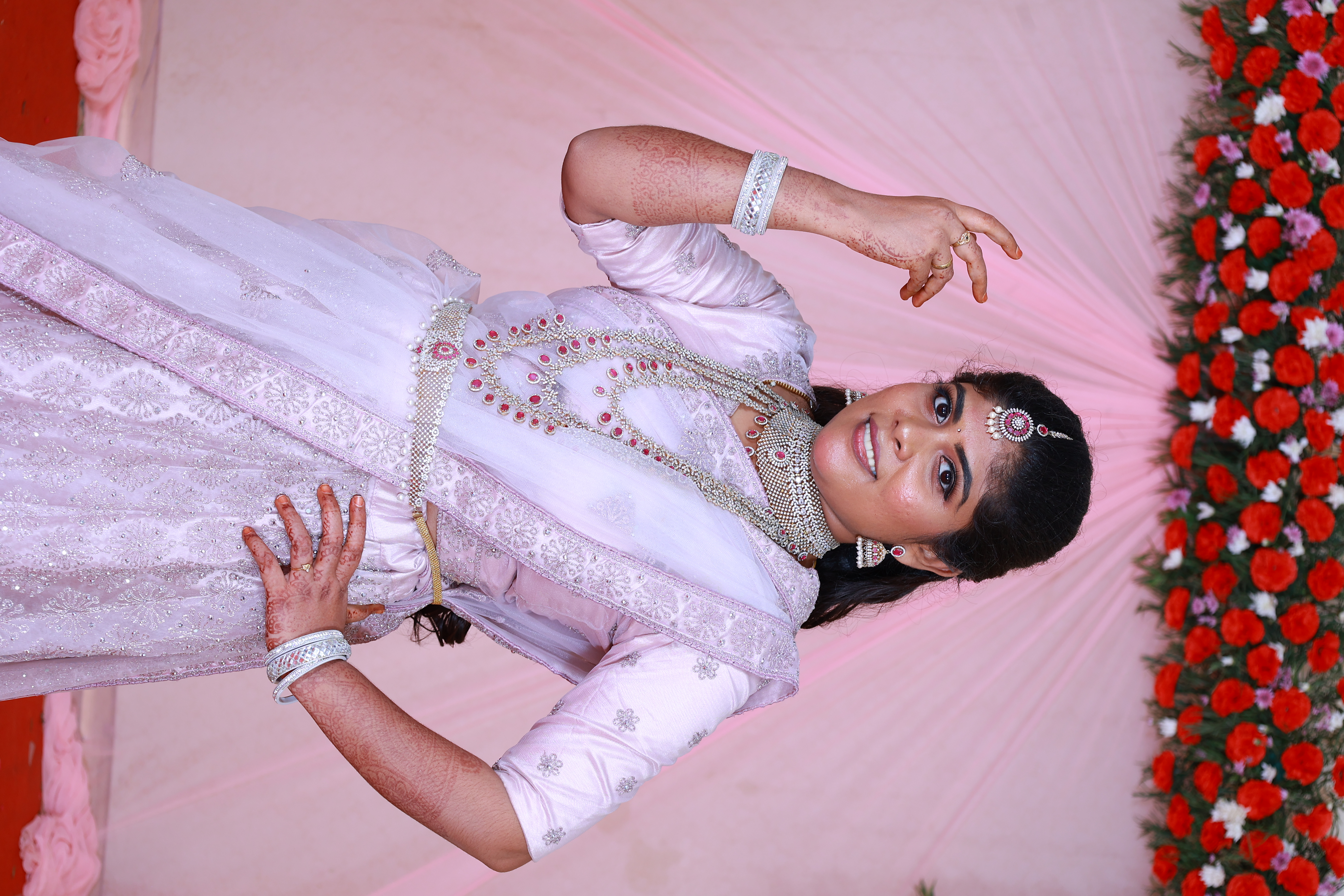 Couple in wedding attire