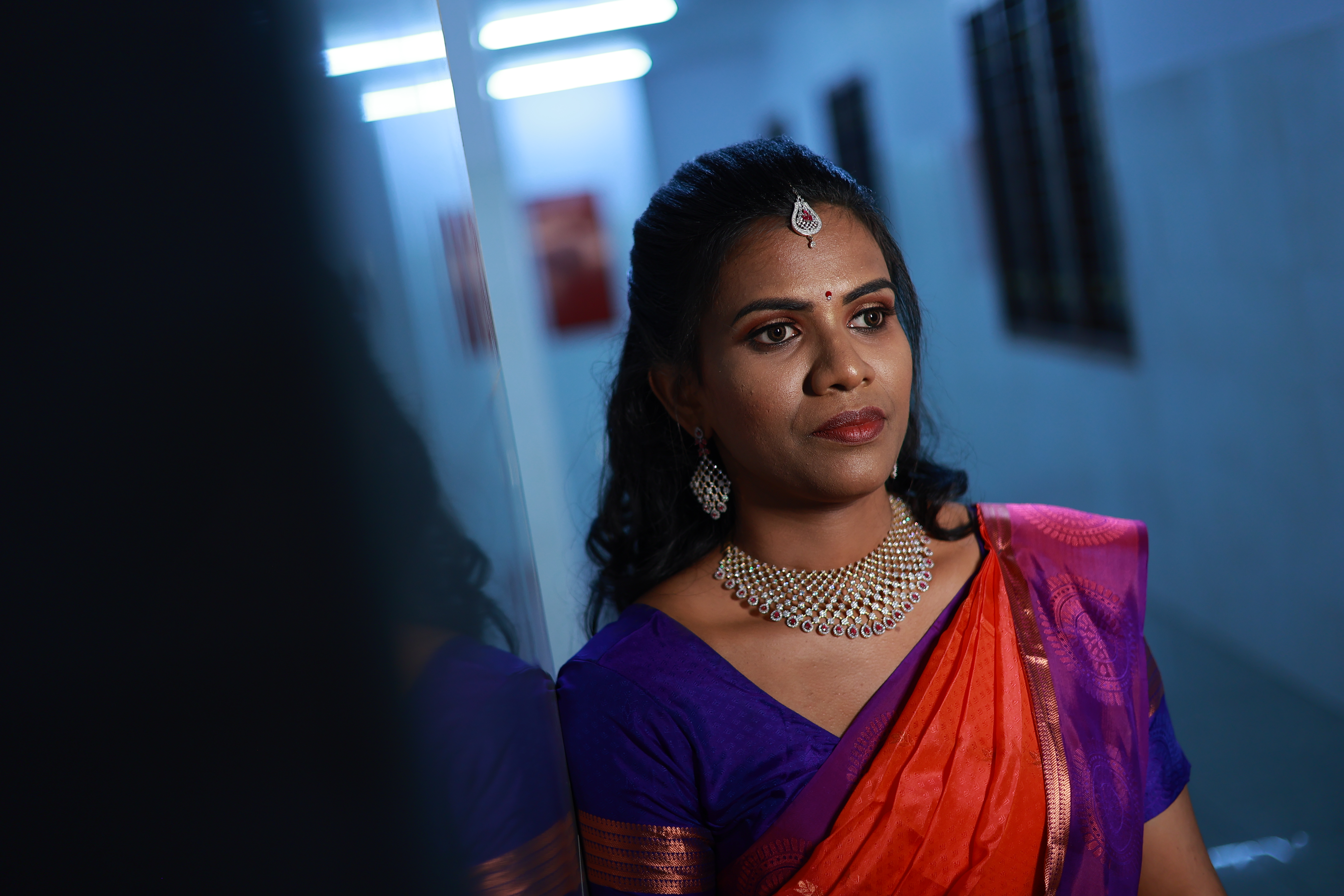 Couple posing together